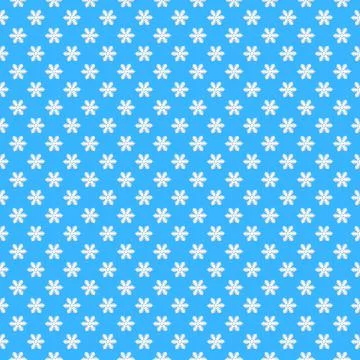 Seamless pattern with white snowflakes on a blue background. Christmas textur 스톡 사진
