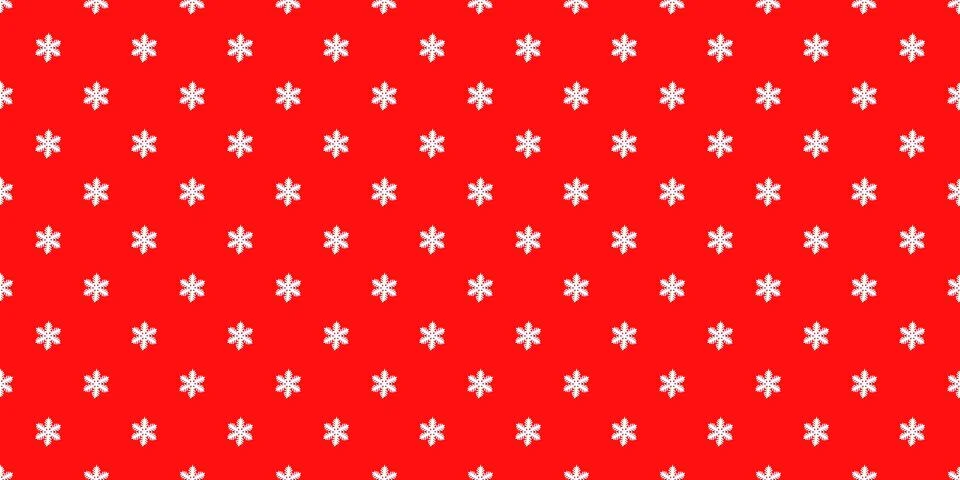 Seamless pattern with white snowflakes on a red background. Christmas texture 스톡 사진