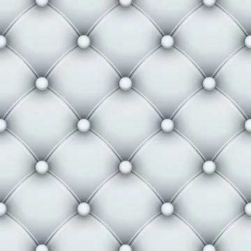Seamless pattern with white upholstery Stock Illustration