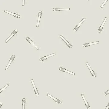 Seamless pattern White window handle isolated element on background Illustration