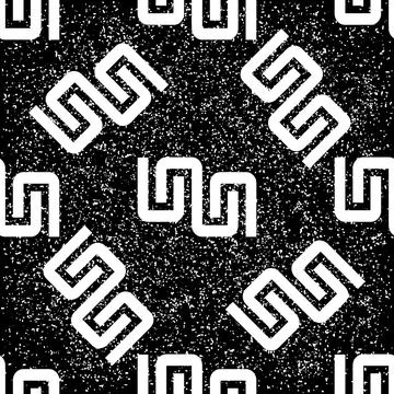 Seamless pattern with white zigzag lines texture 8  8082 Illustrazione stock