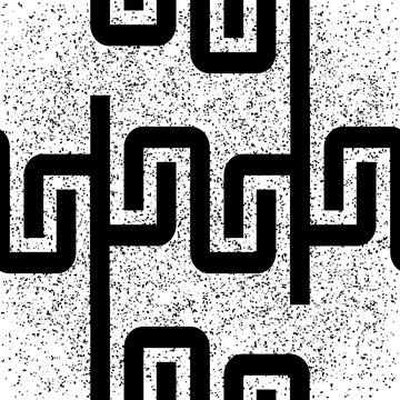 Seamless pattern with white zigzag lines texture 6  8178 Stock Illustration