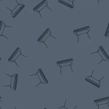 Seamless pattern wifi dsl modem cartoon vector 库存插图