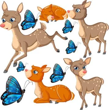 Seamless pattern with wild animals 스톡 일러스트