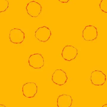 Seamless pattern wild circle fire cartoon vector イラスト素材