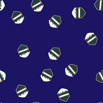 Seamless pattern wilderness retro forest badge cartoon vector イラスト素材