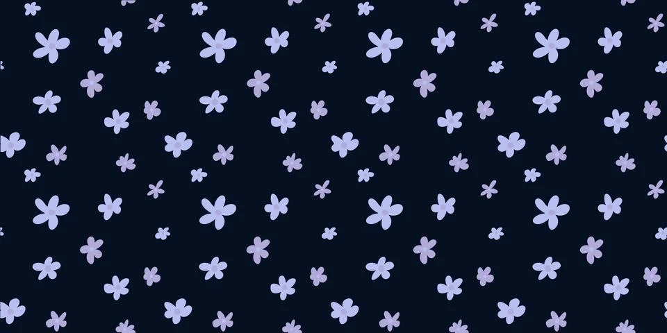 Seamless pattern with wildflowers on a background. Stock Illustration