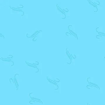 Seamless pattern wind gusts blowing air flow weather concept Stock Illustration