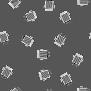Seamless pattern winding electrical transformer cartoon vector 스톡 일러스트