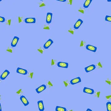 Seamless pattern window glass cleaner cartoon vector Stock Illustration