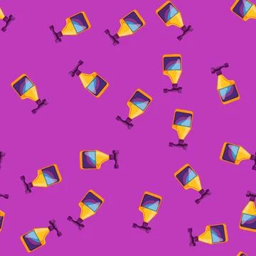 Seamless pattern window glass cleaner cartoon vector Stock Illustration