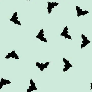 Seamless pattern wings bat halloween cartoon vector Illustrazione stock