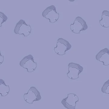 Seamless pattern winter beanie color icon vector Stock Illustration
