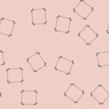 Seamless pattern winter floral frame cartoon vector Stock Illustration