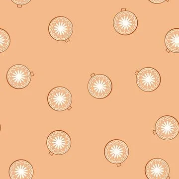 Seamless pattern winter gingerbread cartoon vector Illustrazione stock
