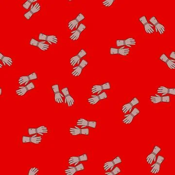 Seamless pattern winter gloves heated cartoon vector 스톡 일러스트
