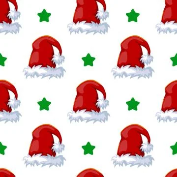 Seamless pattern with winter hat Stock Illustration