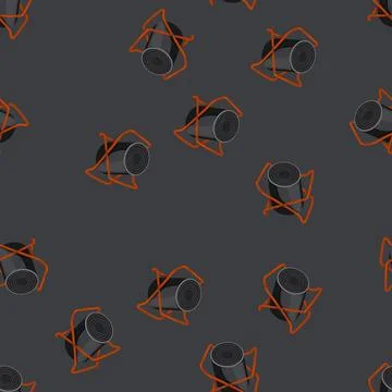 Seamless pattern winter heater gas cartoon vector 스톡 일러스트