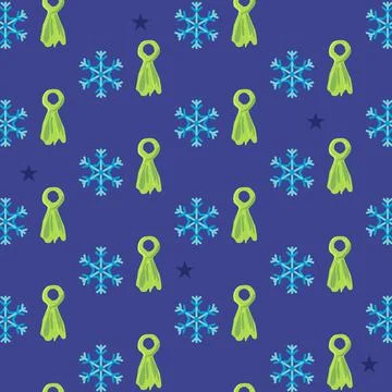 Seamless pattern winter icon design 02 Stock Illustration