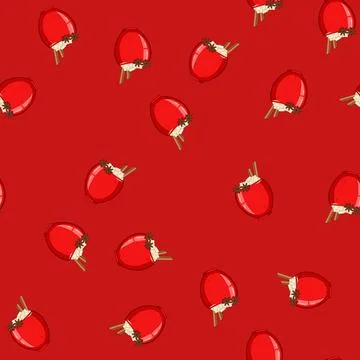 Seamless pattern winter marshmallow cup cartoon vector Stock Illustration