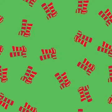 Seamless pattern winter scarf kid cartoon vector Stock Illustration