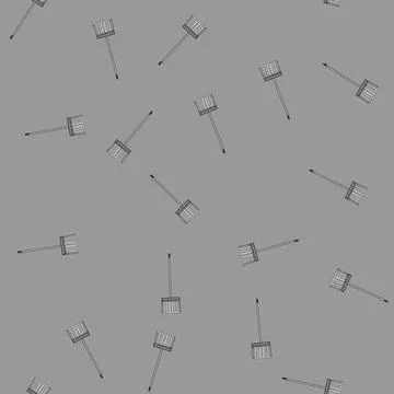 Seamless pattern winter snow shovel cartoon vector イラスト素材