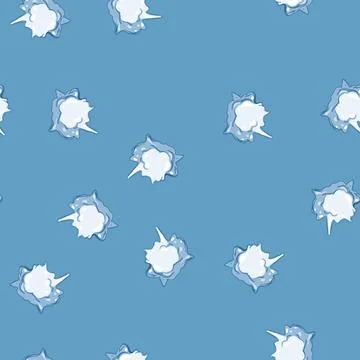 Seamless pattern winter snowball cartoon vector Illustrazione stock