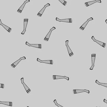 Seamless pattern winter socks heated cartoon vector Stock Illustration