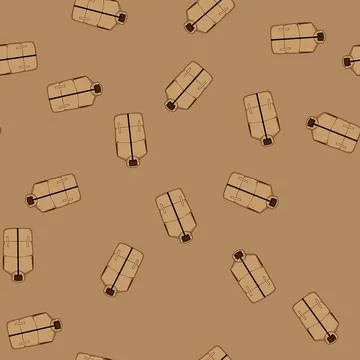 Seamless pattern winter vest heated cartoon vector 스톡 일러스트