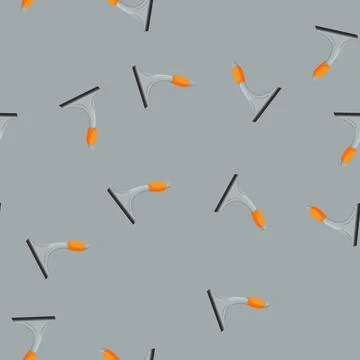 Seamless pattern wipe squeegee glass color icon vector Stock Illustration