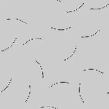 Seamless pattern wire cable ties cartoon vector Stock Illustration