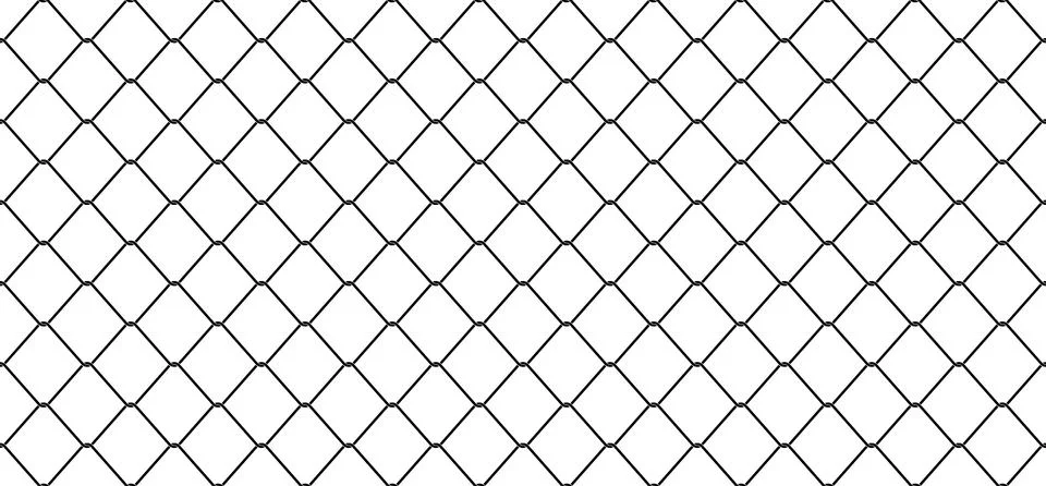 Seamless Pattern Wire Mesh Chain link Fence vector isolated wallpaper background Illustrazione stock