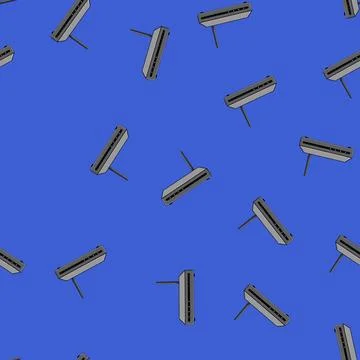 Seamless pattern wireless dsl modem cartoon vector イラスト素材