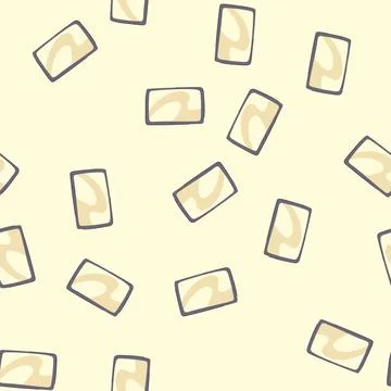 Seamless pattern wireless mouse pad cartoon vector Stock Illustration