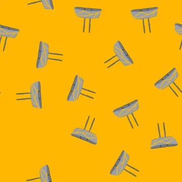 Seamless pattern wireless router cartoon vector Stock Illustration