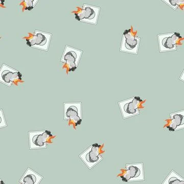 Seamless pattern wiring short circuit fire cartoon vector Stock Illustration