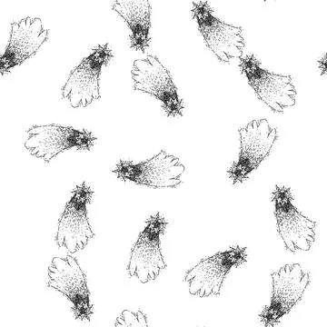 Seamless pattern wish star fall sketch hand drawn 스톡 일러스트