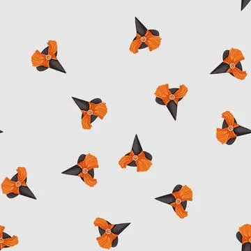 Seamless pattern witch wizard hat cartoon vector Illustrazione stock