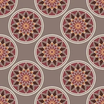 Seamless pattern withcolored coins. Stock Illustration