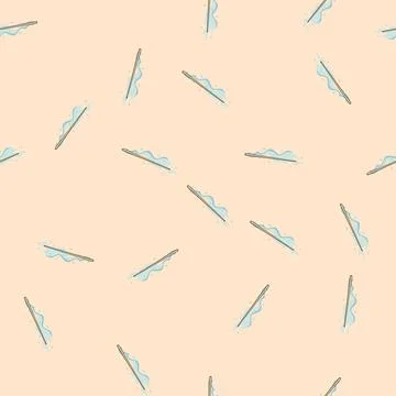 Seamless pattern wizardry magic stick cartoon vector Stock Illustration