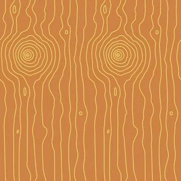Seamless pattern. Wood grain texture. Vector background Stock Illustration