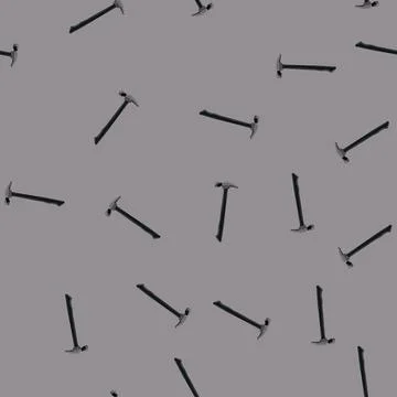 Seamless pattern wood hammer tool cartoon vector Stock Illustration