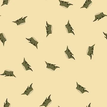 Seamless pattern wood stump cartoon vector Stockillustratie