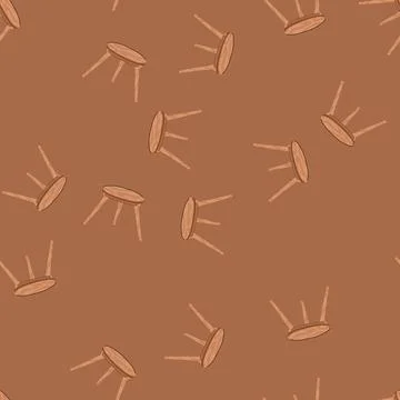 Seamless pattern wood table cartoon vector Illustrazione stock