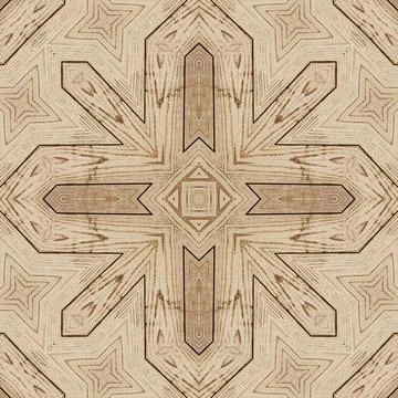 Seamless pattern of wood texture. Natural wood texture. Brown wooden mosaic Stock Illustration