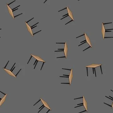 Seamless pattern wood wooden table cartoon vector Stock Illustration