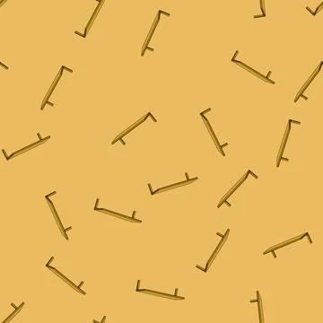 Seamless pattern Wooden floating shelf simple cartoon style Stockillustratie