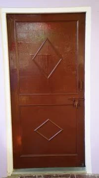 Seamless Pattern of wooden panel. Walnut wood vintage frame for background te Stock Photos