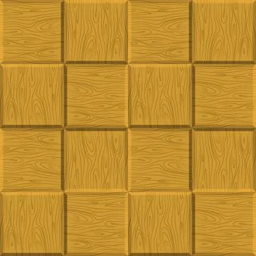 Seamless pattern wooden parquet. Vector wooden background. Decorative Wooden  Illustrazione stock