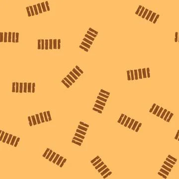 Seamless pattern wooden rope ladder graphic symbol for climbing journey Illustrazione stock